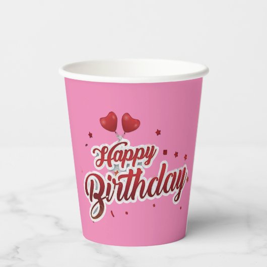 Samen schitteren we papieren bekers (Achterkant)