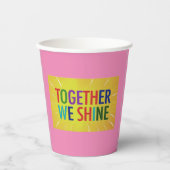 Samen schitteren we papieren bekers (Voorkant)