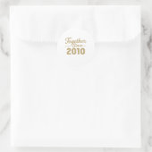 Samen sinds 2010 Jubileum Sticker (Tas)