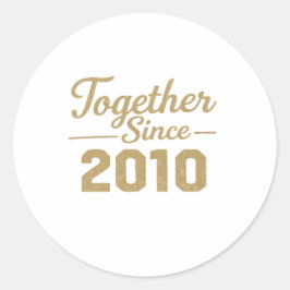 Samen sinds 2010 Jubileum Sticker