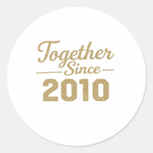 Samen sinds 2010 Jubileum Sticker