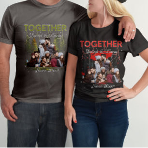 Samen Sinds Bootleg Retro Stijl Aangepaste Foto T-shirt