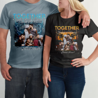 Samen Sinds Illegale Kopie Retro Stijl Aangepaste T-shirt