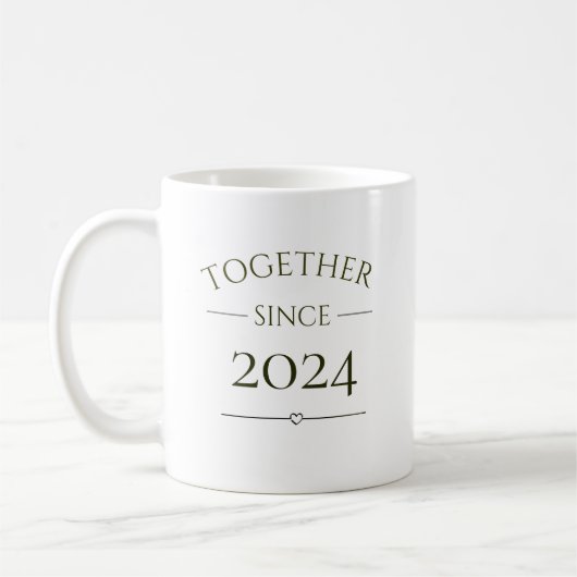 Samen sinds persoonlijk jaar koffiemok (Links)