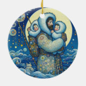 "Samen sneeuwgebonden" Keramisch Ornament (Achterkant)