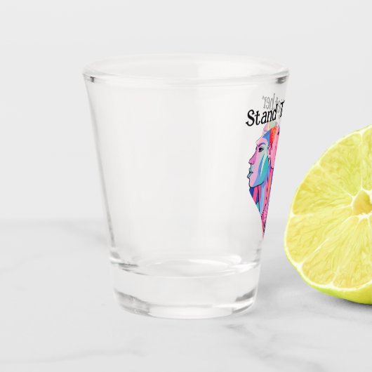 Samen staan shot glas (Links)