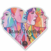 Samen staan sticker (Voorkant)