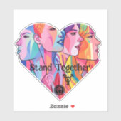 Samen staan sticker (Vel)