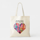 Samen staan tote bag (Achterkant)