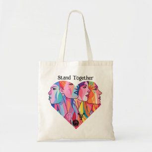 Samen staan tote bag
