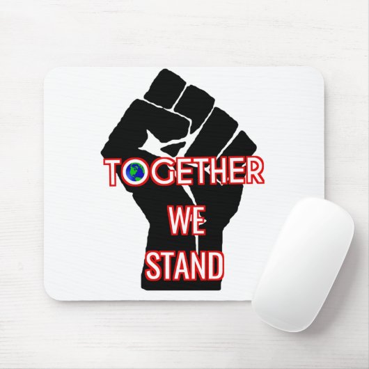 Samen staan we muismat (Met muis)