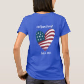 "Samen staan we sterk,..." Dames T-shirt (Achterkant)