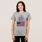 Samen Staan We tegen Fascisme Tri-Blend Shirt (Voorkant volledig)