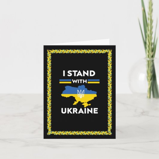 Samen staan we: Ukraine Unity Shield Kaart (Voorkant)