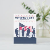 Samen staand op Veteranendag 2025 Briefkaart (Staand voorkant)