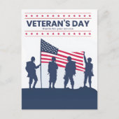 Samen staand op Veteranendag 2025 Briefkaart (Voorkant)
