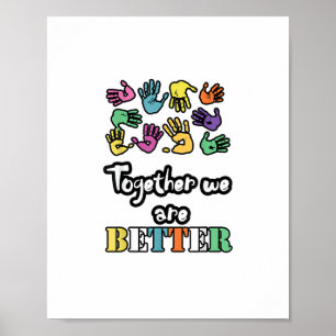 Samen Sterk En Beter Sociale Motivatie Poster