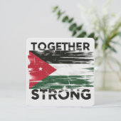 Samen sterke steun Palestina Kaart (Staand voorkant)