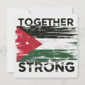 Samen sterke steun Palestina Kaart (Voorkant)