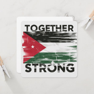 Samen sterke steun Palestina Kaart