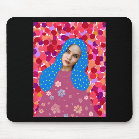 Samen sterke Sticker Muismat (Voorkant)