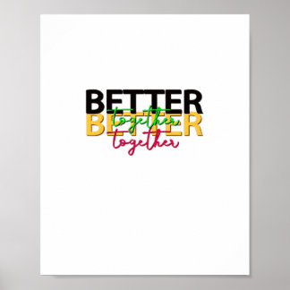 Samen Sterker als Familie Hartelijke Stijl Poster