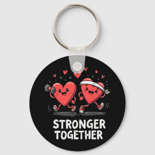Samen sterker Fun Fitness Valentijn's Day Desi Sleutelhanger