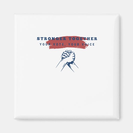 Samen sterker uw stem magneet (Voorkant)