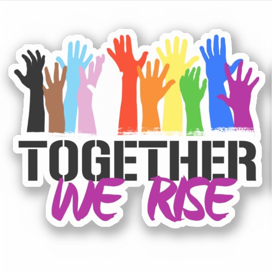 Samen Stijgen We Sticker (Voorkant)