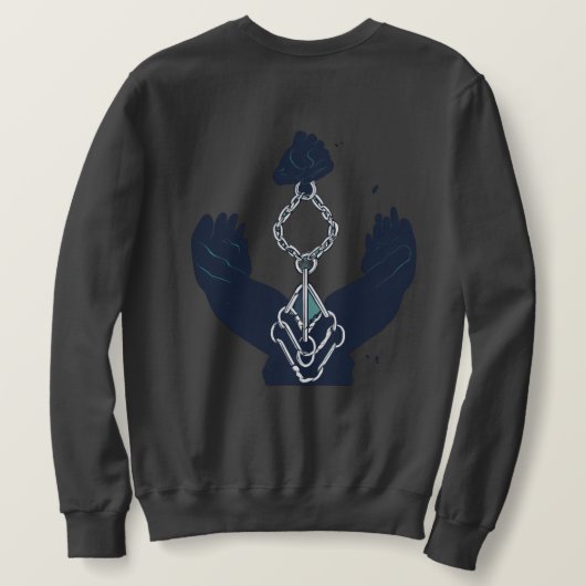 Samen Stijgen We: Verenigd in Vrijheid Sweatshirt (Design achterkant)