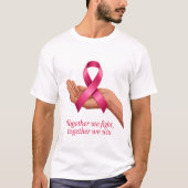 Samen Strijden We - Borstkanker Bewustzijn T-shirt (Voorkant)