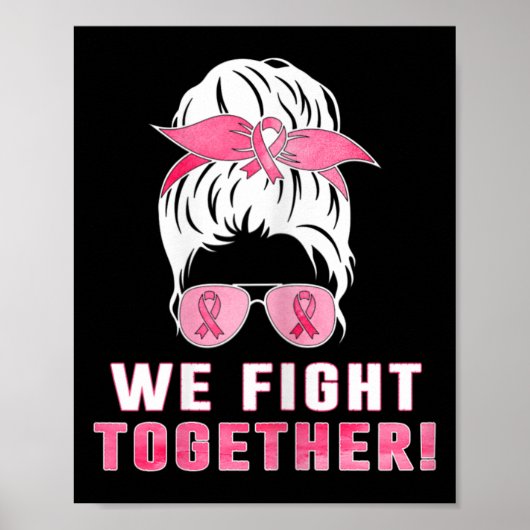 Samen strijden we tegen borstkanker poster (Voorkant)