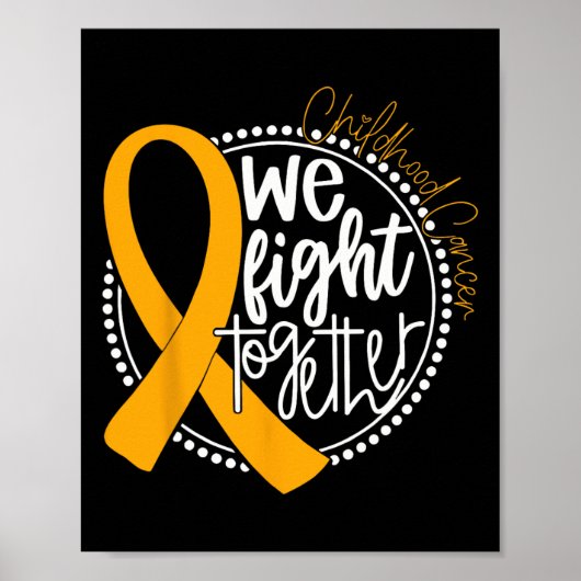 Samen strijden we voor Childhood Cancer Awareness Poster (Voorkant)