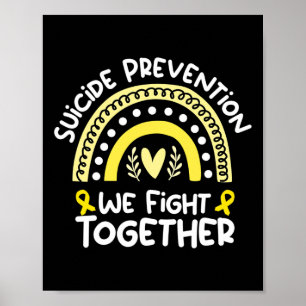 Samen strijden we voor zelfmoordpreventie poster