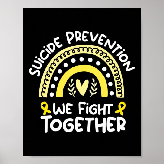 Samen strijden we voor zelfmoordpreventie poster (Voorkant)