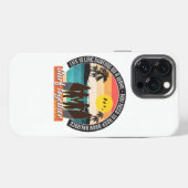 Samen surfen - Houd je balans iPhone Hoesje (Achterkant horizontaal)