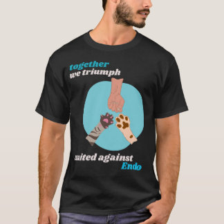 Samen triomferen we verenigd tegen endometriose t-shirt