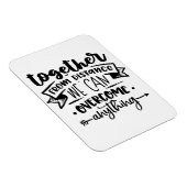 Samen van afstand kunnen we overwinnen magneet (Rechterzijde)