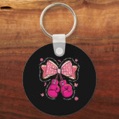 Samen vechten we om bokshandschoenen Bow Breast te Sleutelhanger (Voorkant)
