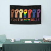 Samen verhogen we de Gelijkheid van de Sociale Ger Spandoek (Beurs)