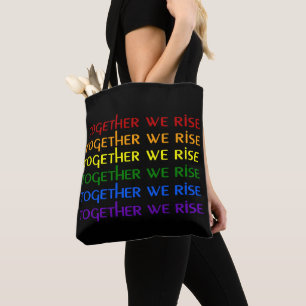 Samen verhogen we de regenboogpride tote bag
