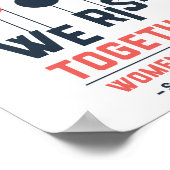 Samen verhogen we het WMSF-Poster Poster (Hoek)