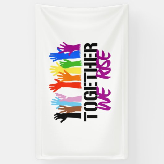 Samen verhogen we spandoek (Verticaal)