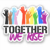 Samen verhogen we sticker (Voorkant)