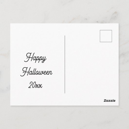 Samen vliegen - gepersonaliseerde Halloween Briefkaart (Achterkant)