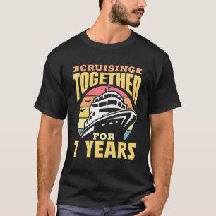 Samen voor 7 jaar Huwelijk Cruise Anni T-shirt