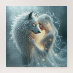 Samen voor altijd AI Fantasy Digital Art Print Legpuzzel