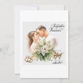 Samen voor altijd bruiloft uitnodiging (Voorkant)