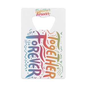 Samen voor altijd Credit Kaart Bottle Opener Creditkaart Flessenopener