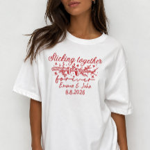 Samen Voor Altijd Custom Trouw Rode T-shirt